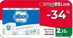 Spar La Palma Albor papel higiénico oferta