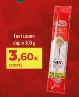 SPAR Lanzarote e pozo fuet casero duplo oferta