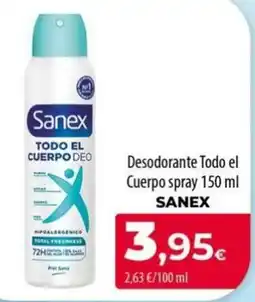 Spar La Palma Sanex todo el cuerpo deo oferta