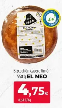 SPAR Lanzarote El Neo bizcochón casero limón oferta