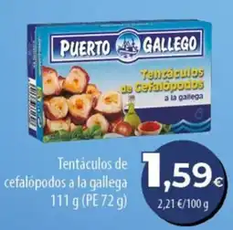 SPAR Lanzarote Puerto Gallego tentáculos de cefalópodos a la gallega oferta