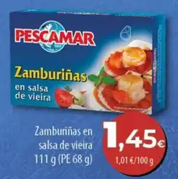 SPAR Lanzarote Pescamar zamburiñas en salsa de vieira oferta