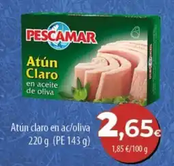SPAR Lanzarote Pescamar atún claro en aceite de oliva oferta