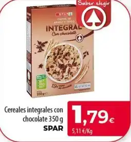 SPAR Lanzarote spar cereales integrales con chocolate oferta