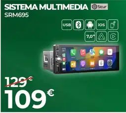 Feu Vert Sicur sistema multimedia SRM695 oferta