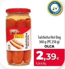 SPAR Lanzarote Olca salchicha hot dog oferta