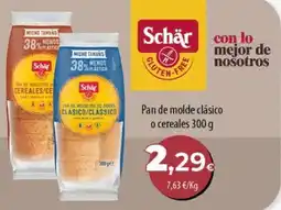 SPAR Lanzarote Schar pan de molde clasico o cereales oferta