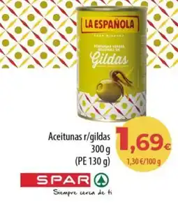 SPAR Lanzarote La Española aceitunas verdes rellenas de gildas oferta