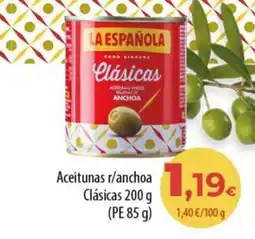 SPAR Lanzarote La Española aceitunas r/anchoa clásicas oferta