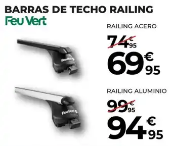 Feu Vert barras de techo railing