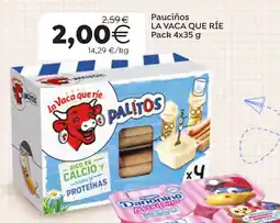 Supermercados Aquí La vaca que ríe pauciños oferta