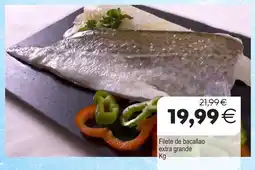 Supermercados Aquí Filete de bacallao extra grande oferta