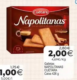 Supermercados Aquí Cuétara napolitanas oferta