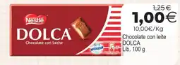 Supermercados Aquí Nestle Dolca Chocolate con Leche oferta