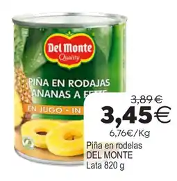 Supermercados Aquí Del Monte piña en rodajas oferta