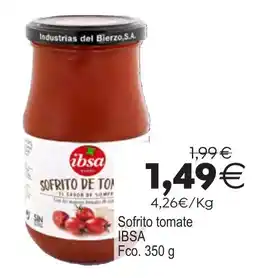 Supermercados Aquí ibsa sofrito de tomate oferta