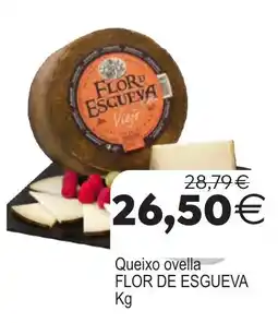 Supermercados Aquí Flor de Esgueva queixo ovella oferta