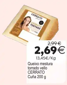 Supermercados Aquí Cerrato queixo mestura torrado vello oferta