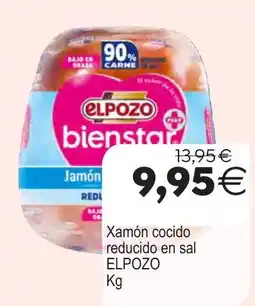 Supermercados Aquí Elpozo xamón cocido reducido en sal oferta