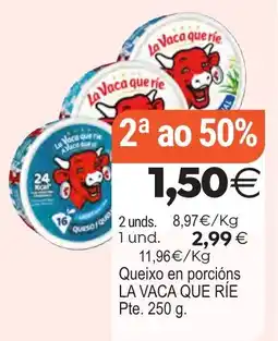Supermercados Aquí La Vaca Que Ríe queixo en porcions oferta