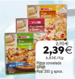 Supermercados Aquí SPAR Pizza conxelada oferta
