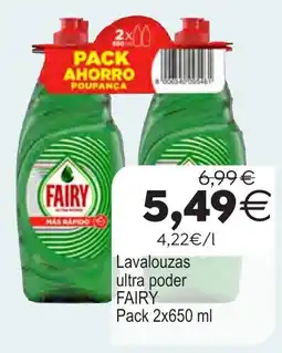 Supermercados Aquí Fairy lavalouzas ultra poder oferta