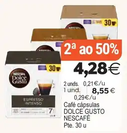 Supermercados Aquí Café cápsulas DOLCE GUSTO NESCAFÉ oferta