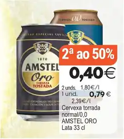 Supermercados Aquí Amstel Oro oferta