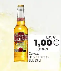 Supermercados Aquí Cervexa desperados oferta