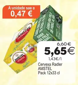 Supermercados Aquí Amstel Cerveza Radler oferta