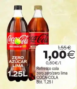 Supermercados Aquí Coca-Cola refresco cola zero zero/zero lima oferta