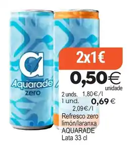 Supermercados Aquí Aquarade zero oferta