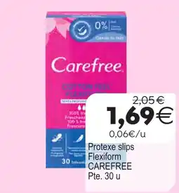 Supermercados Aquí Carefree cotton feel flexiform oferta