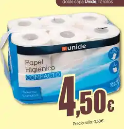 Unide Market unide papel higiénico compacto oferta