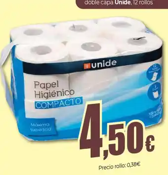 Unide papel higiénico compacto