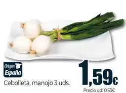 Unide Market Cebolleta, manojo 3 uds. oferta