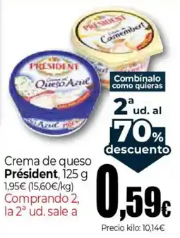 Unide Market President crema de queso oferta