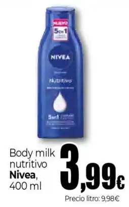 Unide Market Nivea body milk nutritivo oferta