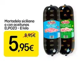 Dialprix Elpozo mortadela siciliana o con aceitunas oferta