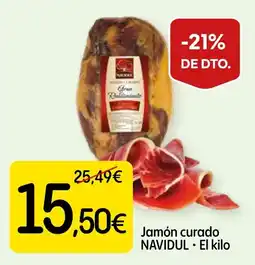 Dialprix Navidul jamón curado oferta