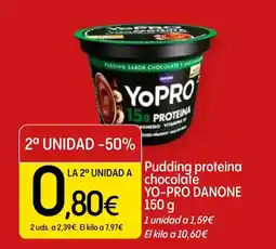 Dialprix Yo-pro pudding proteina chocolate oferta