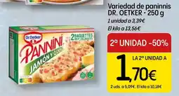 Dialprix Dr.Oetker pannini jamón y queso oferta
