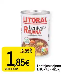 Dialprix Litoral lentejas riojana oferta