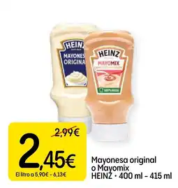 Dialprix Heinz mayonesa original o mayomix oferta