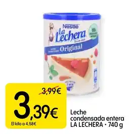 Dialprix La Lechera leche condensada entera oferta