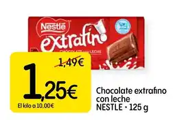 Dialprix Nestle chocolate extrafino con leche oferta