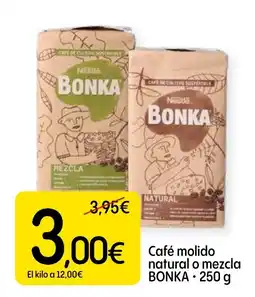 Dialprix Bonka café molido natural o mezcla oferta