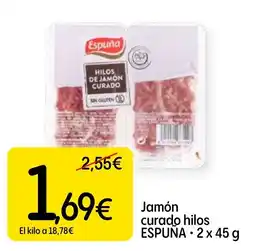 Dialprix Espuña jamón curado hilos oferta