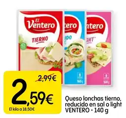 Dialprix Ventero queso lonchas tierno oferta