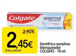Dialprix Colgate dentífrico sensitive blanqueador oferta